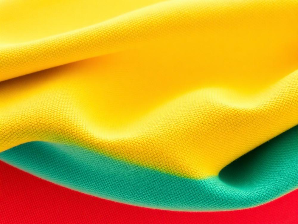 Close-up of colourful bean chair cover fabric